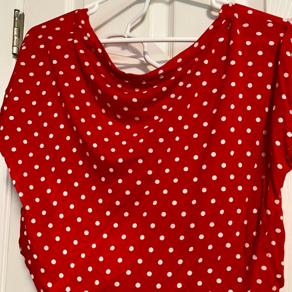 Large polka dot crop top - Picture 2 of 3